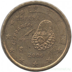 Монета. Испания. 10 центов 2006 год.