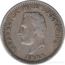 Монета. Сальвадор. 1 сентаво 1889 год.