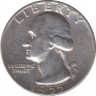 Монета. США. 25 центов 1955 год. ав.