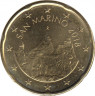 Монета. Сан-Марино. 20 центов 2018 год. ав.