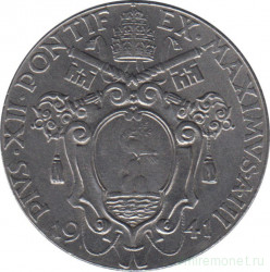 Монета. Ватикан. 1 лира 1941 год.
