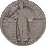 Монета. США. 25 центов 1925 год. ав.