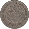 Монета. Колумбия. 10 сентаво 1966 год. ав.