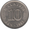 Монета. Малайзия. 10 сен 1983 год. ав.
