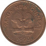 Монета. Папуа - Новая Гвинея. 2 тойя 1990 год. рев.