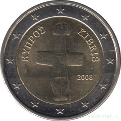 Монета. Кипр. 2 евро 2008 год.