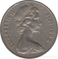 Монета. Фиджи. 20 центов 1982 год.