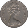Монета. Фиджи. 20 центов 1982 год. ав.