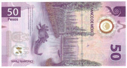 Банкнота. Мексика. 50 песо 2021 год.