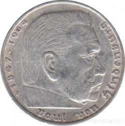 Монета. Германия. Третий Рейх. 5 рейхсмарок 1935 год. Монетный двор - Штуттгарт (F).