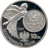 Реверс. Монета. Польша. 10 злотых 2007 год. История злотого. Ника (5 злотых 1928 г.).