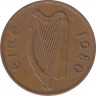 Монета. Ирландия. 1 пенни 1980 год. ав.