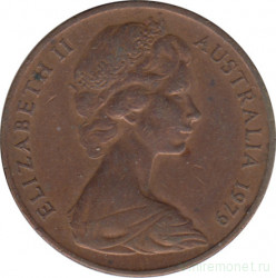 Монета. Австралия. 2 цента 1979 год.