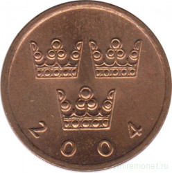 Монета. Швеция. 50 эре 2004 год.
