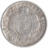 Монета. Боливия. 10 сентаво 1877 год.