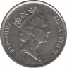 Монета. Бермудские острова. 10 центов 1994 год. рев.