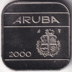 Монета. Аруба. 50 центов 2000 год.