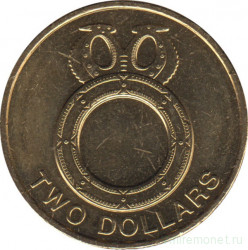 Монета. Соломоновы острова. 2 доллара 2012 год.