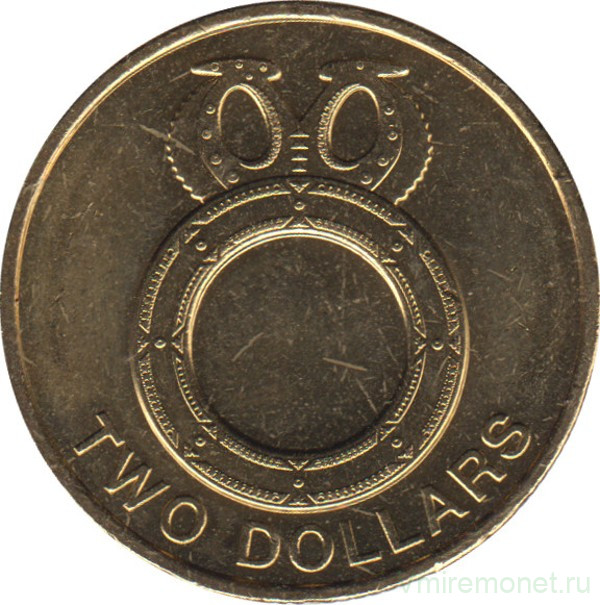 Монета. Соломоновы острова. 2 доллара 2012 год.