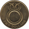 Монета. Соломоновы острова. 2 доллара 2012 год. ав.