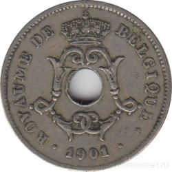 Монета. Бельгия. 10 сантимов 1901 год. BELGIQUE.