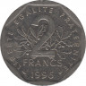 Монета. Франция. 2 франка 1996 год. ав.