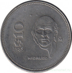 Монета. Мексика. 10 песо 1985 год.