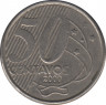 Монета. Бразилия. 50 сентаво 2000 год. ав.