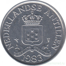 Монета. Нидерландские Антильские острова. 2,5 цента 1983 год.