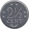 Монета. Нидерландские Антильские острова. 2,5 цента 1983 год. рев.