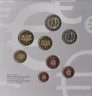 Монеты. Латвия. Набор евро в буклете 2019 год. 5 лет вступления в ЕС. аверс.
