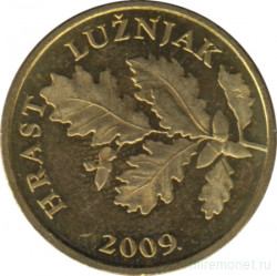 Монета. Хорватия. 5 лип 2009 год.