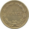 Монета. Франция. 2 франка 1944 год. Алюминиевая бронза. рев.