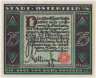 Бона. Нотгельд. Германия. Город Остерфельд. 25 пфеннигов 1921 год. Вариант 1033.2.1.2. ав.