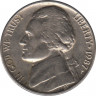 Монета. США. 5 центов 1987 год. Монетный двор P. ав.