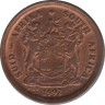 Монета. Южно-Африканская республика. 2 цента 1992 год. ав.
