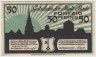 Бона. Нотгельд. Германия. Город Штаде. 50 пфеннигов 1920 год. ав.