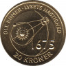  Монета. Дания. 20 крон 2013 год. Датские учёные - Оле Кристенсен Рёмер. ав.     