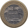 Монета. Великобритания. Остров Мэн. 2 фунта 1998 год. ав.