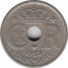 Монета. Дания. 10 эре 1937 год. ав.