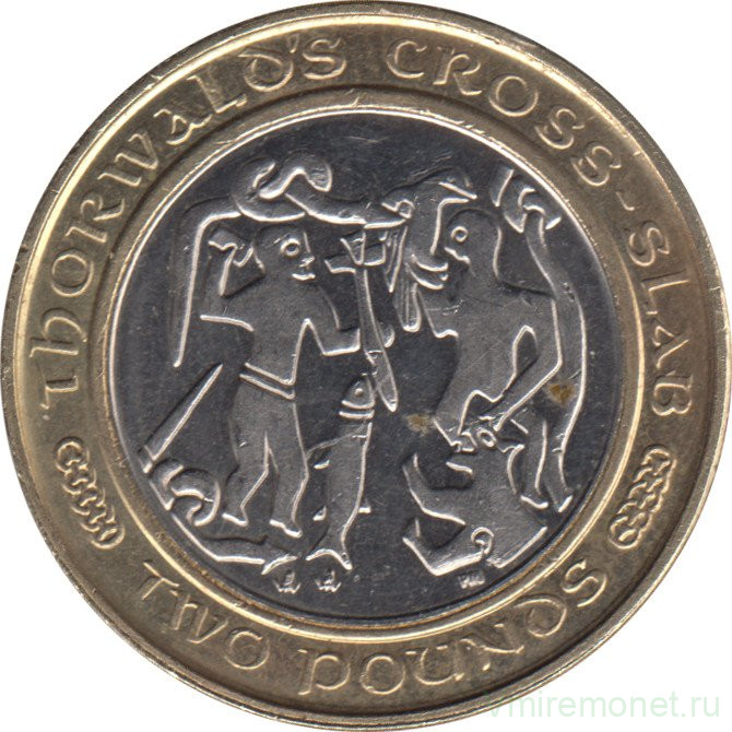 Монета. Великобритания. Остров Мэн. 2 фунта 2003 год. (АА).
