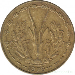 Монета. Западноафриканский экономический и валютный союз (ВСЕАО). 10 франков 1978 год.