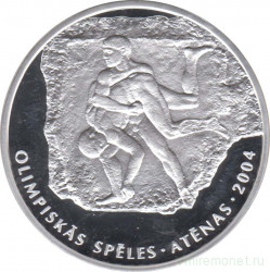 Монета. Латвия. 1 лат 2002 год. XXVIII летние Олимпийские игры. Афины 2004.
