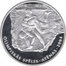 Монета. Латвия. 1 лат 2002 год. XXVIII летние Олимпийские игры. Афины 2004. ав.