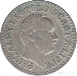 Монета. Липпе-Детмольд (Германский союз). 1 серебренный грош 1847 год. Павел Александр Леопольд.