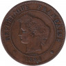 Монета. Франция. 5 сантимов 1894 год.