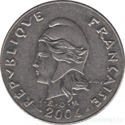 Монета. Новая Каледония. 20 франков 2004 год.