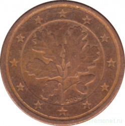 Монета. Германия. 1 цент 2004 год. (A).