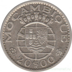 Монета. Мозамбик. 20 эскудо 1960 год.