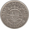 Монета. Мозамбик. 20 эскудо 1960 год. ав.